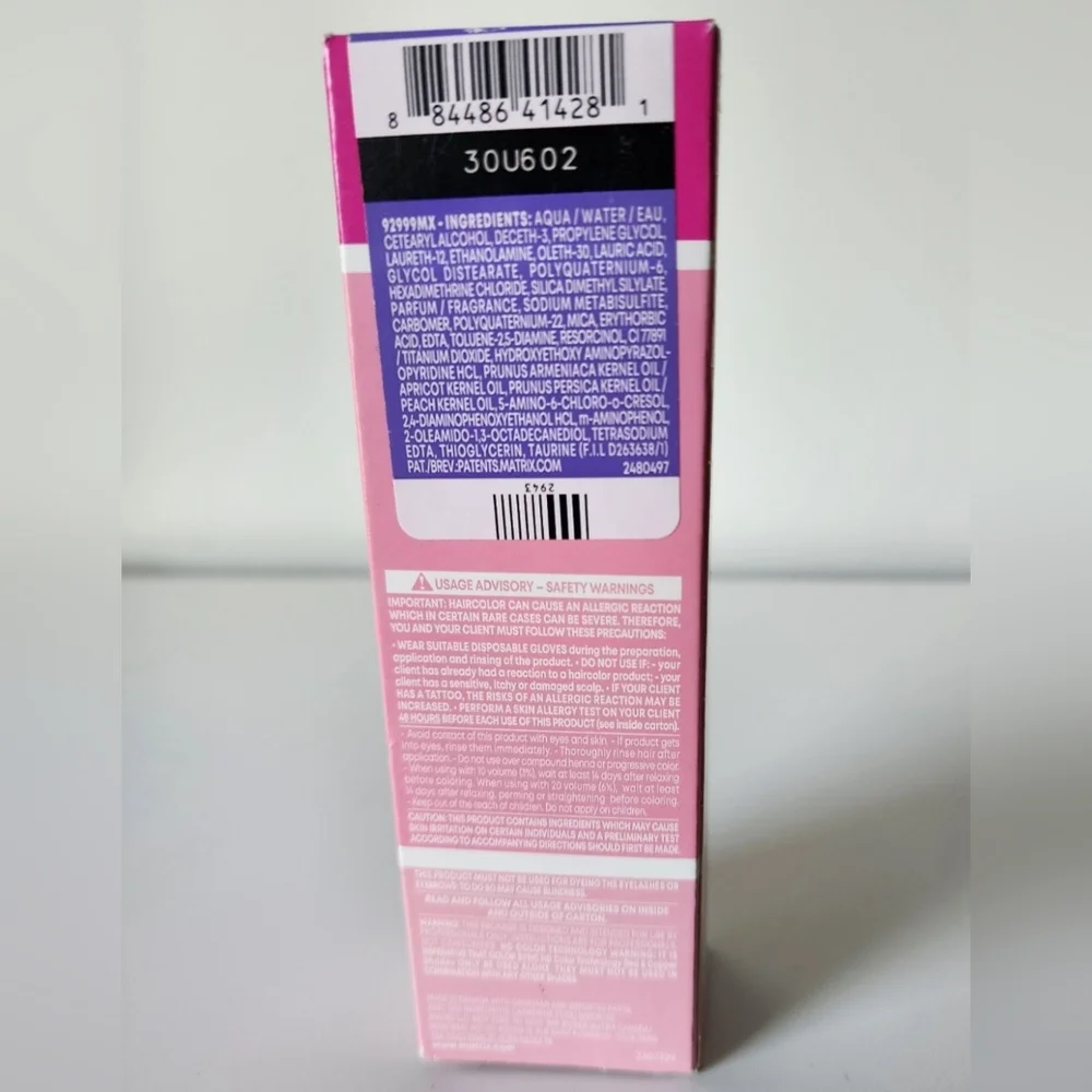 New! Matrix ColorSync 7VA Demi Permanent Hair Color Size 2 oz